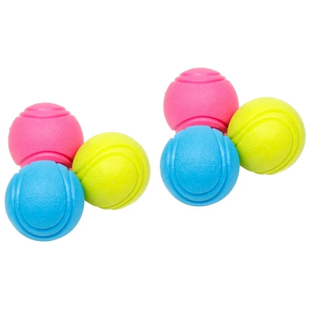 2 stücke Haustier Spielzeug Bälle Hund Spielzeug Welpengummi Tennis Ball Zähne