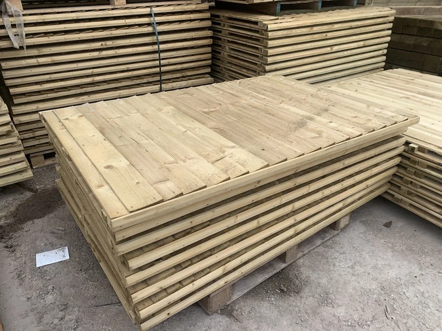 New ~ Pressure Treated Feather Edge Garden Fence Panels ~ 6Ft X 3Ft