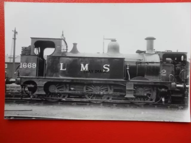 Photo  Lms Ex Midland Rly Class 1377/1552 Loco No 1669 Br 41669