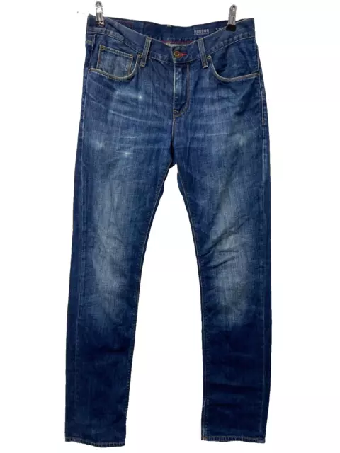 Tommy Hilfiger Jeans Uomo W32 L34 Hudson Dritto Fit Blu K289