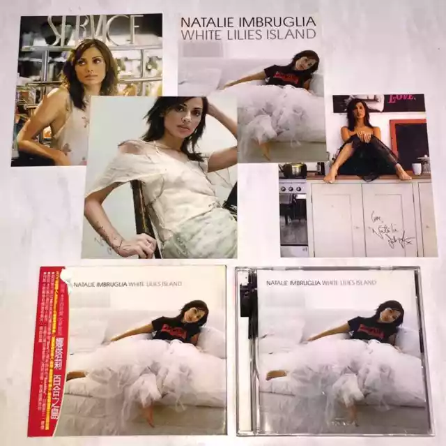 Natalie Imbruglia 2001 White Lilies Island Taiwan Box CD Promo Postcards Sealed