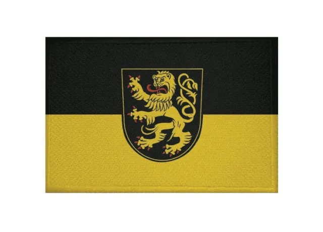 Aufnäher Mühlberg (Elbe) Fahne Flagge Aufbügler Patch 9 x 6 cm