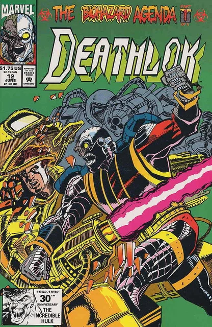 Deathlok #12 Marvel Comics June Jun 1992 (VFNM)