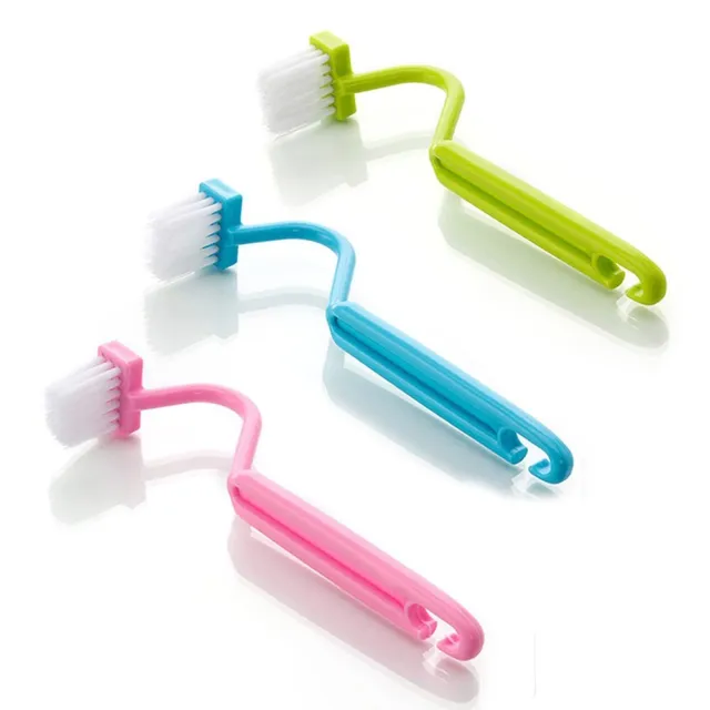 Gadgets de baño cepillo de inodoro plástico suave cepillo en forma de V 20*3CM