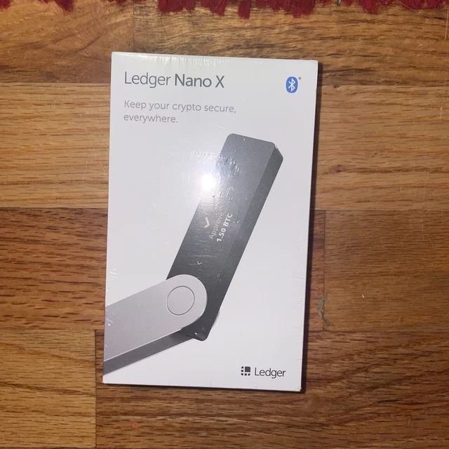 Ledger Nano X Crypto Hardware Wallet Bluetooth Onyx Black NEW  IN BOX ( Sealed )
