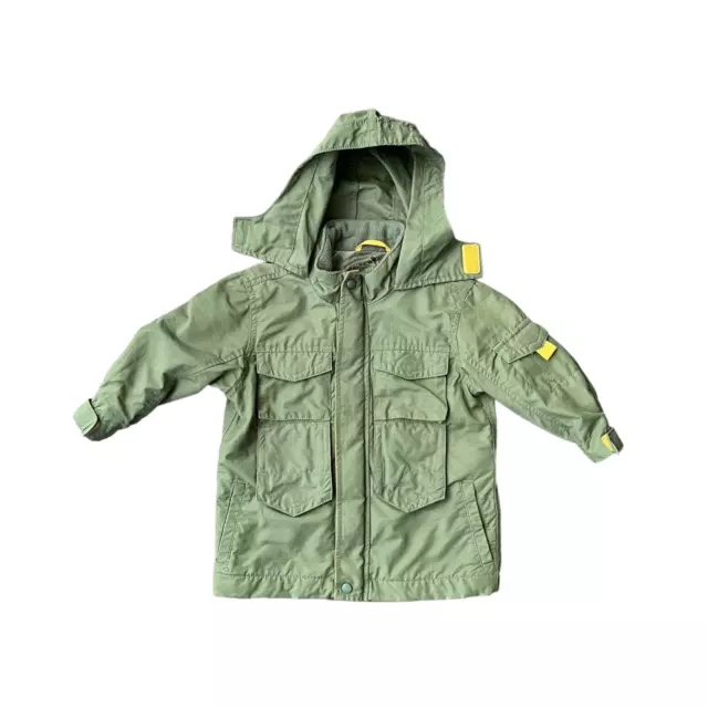 Baby Gap Toddler Boys Green Cargo Utility Jacket Size 18-24 Months