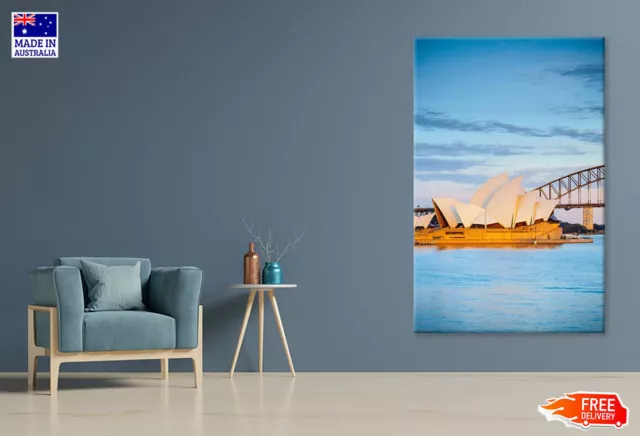 Sydney Opera House & Harbor Bridge, Australia Canvas Print Unframed Home Decor