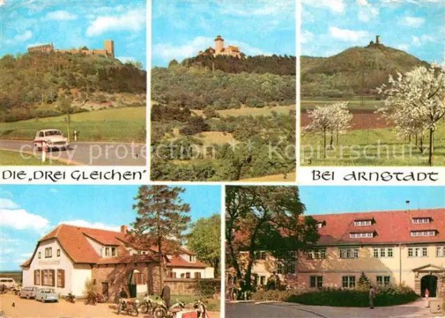 72897837 Arnstadt Ilm Die Drei Gleichen Burgruine Wachsenburg Muehlburg Gasthaus