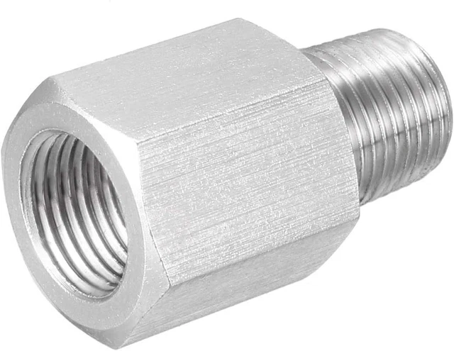uxcell Reducing Pipe Fitting Adapter 1/8 NPT Male to G x G