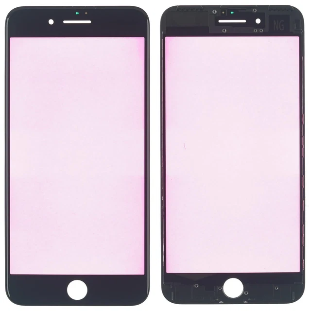 Affichage Verre + Cadre IPHONE 7 Plus Fenêtre Noir - Ng-Pro