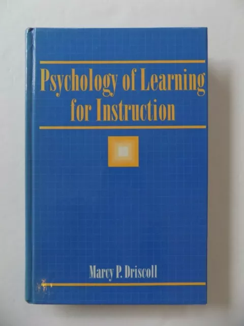 for　P.　by　Marcy　Driscoll　PicClick　Instruction　LEARNING　OF　PSYCHOLOGY　$30.48　1994　Hardcover　Book　AU