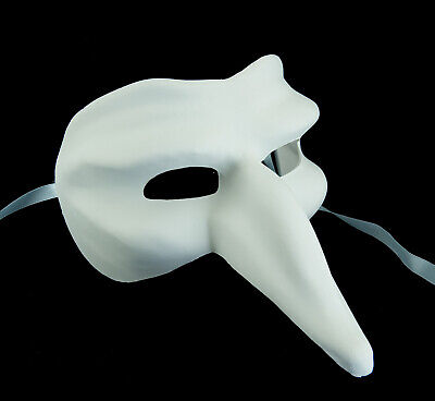Mask from Venice White With Paint Capitano IN Resin - Adult 106