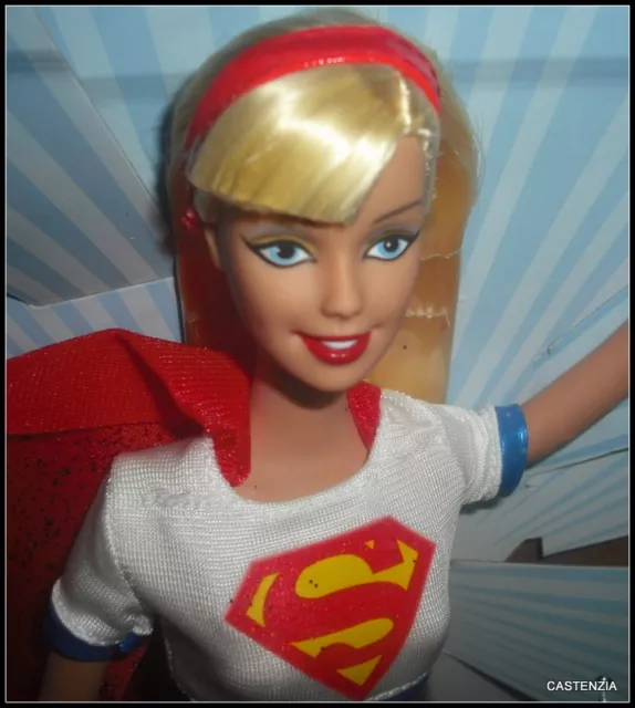 Nrfb Mattel 2003 Barbie Dc Comics Super Girl Lunchbox Keychain  #B5837