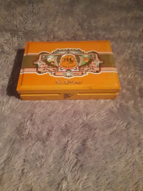 My Father La Opulencia Robustos 5 1/4 X 52 Cigar Wood Box Clasp Free Ship