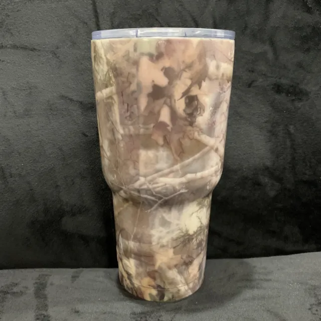 RTIC 30 Oz. Double Wall Insulated Tumbler - Stainless Camo - Used - With Lid