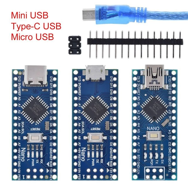 pour Arduino CH340 Conducteur Nano 3.0 Contrôleur Mini USB Avec le Bootloader