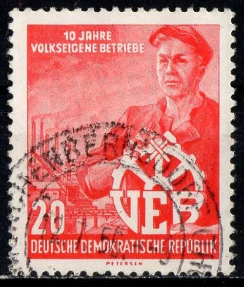 DDR Mi-Nr.: 527 - 10 Jahre Volkseigene Betriebe (VEB), ʘ