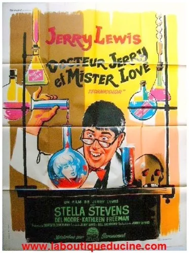 DOCTEUR JERRY ET MISTER LOVE Affiche Cinéma 160x120 cm  Movie Poster JERRY LEWIS