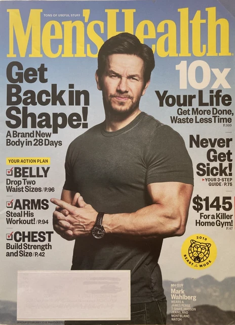 MARK WAHLBERG JANUARY February 2018 MEN'S HEALTH Magazine