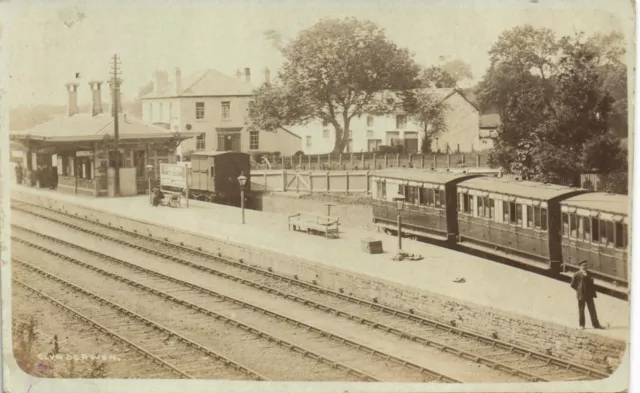 Clynderwen near Narberth. Railway Station by The Excelsior Photo Co.