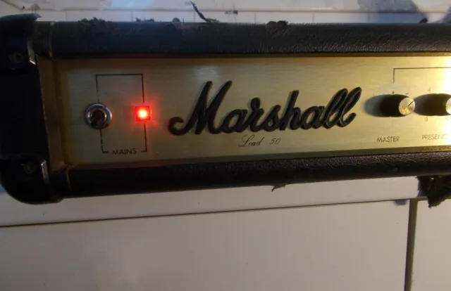 Marshall 2098 Ausgabe 1 von 1973 möglicher Prototyp Blei 50 Vintage Kopf Unikat