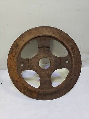 Vintage Cast Iron Wheel 2x12"   Industrial Cart pulley gear steam punk lamp base