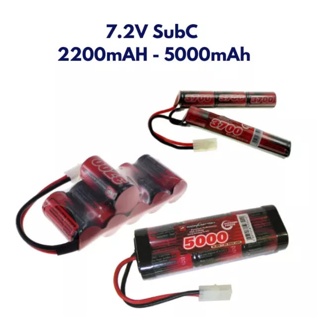 7.2V Subc Sc Premium Course RC Nimh Batterie Paquet + Personnalisé Connecteur