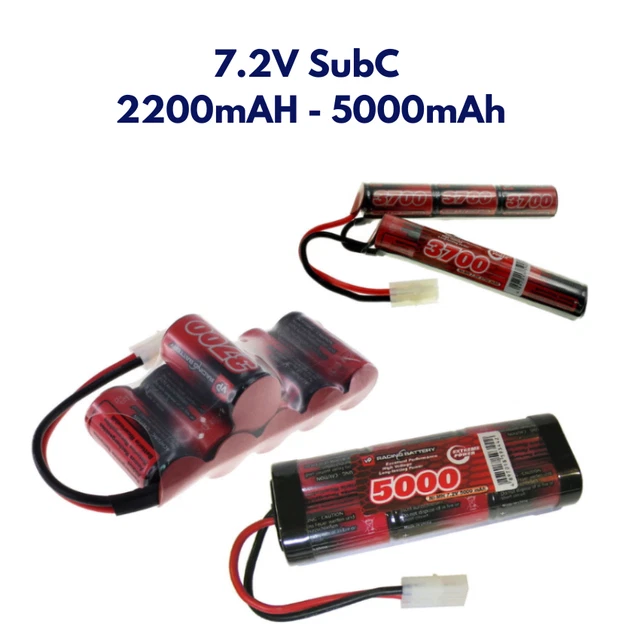 Batterie RC NiMH 7.2V 3000mAh Avec Connecteur Tamiya - Pour Voitures Télécommandées