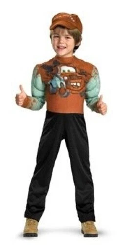 (7to8) - Tow Mater Muscle Child Costume Size 7-8 Medium. Disguise. Huge Saving