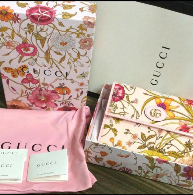 GUCCI Flora document case Ladies Authentic NEW From Japan