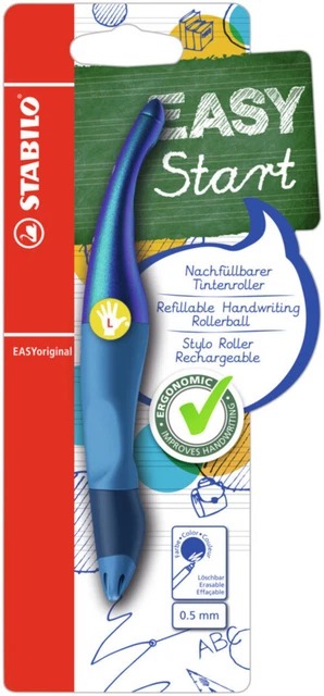 Ergonomischer Tintenroller für Linkshänder - STABILO EASYoriginal Holograph...
