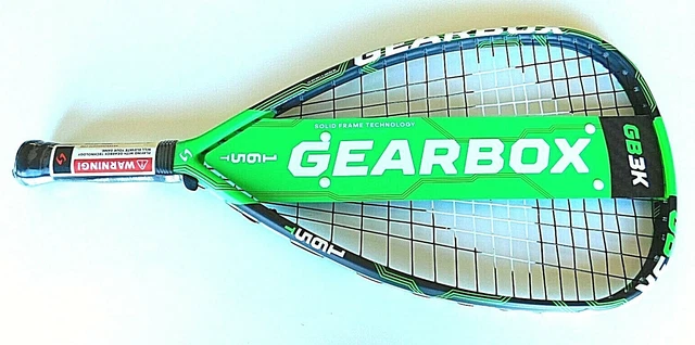 GEARBOX GB3K Racquetball Racquet - 165T Teardrop Form 3 5/8" NEW GEARBOX GB3K Racquetball Racquet - 165T Teardrop Form 3 5/8" NEW