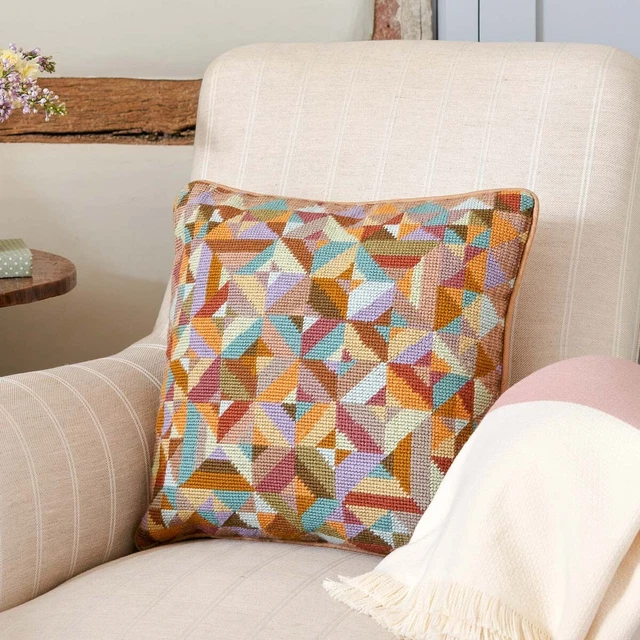 EHRMAN EARLY VINTAGE Kaffe Fassett CRYSTALLINE Tapestry Needlepoint KIT ...