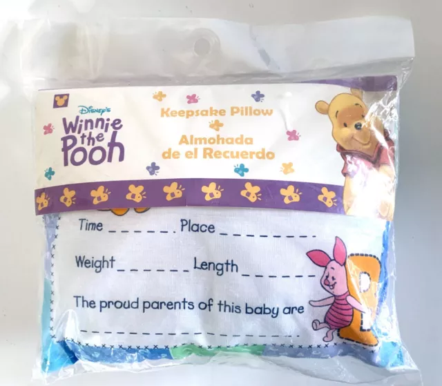 Almohada de Winnie the Pooh anuncio de nacimiento de Disney's