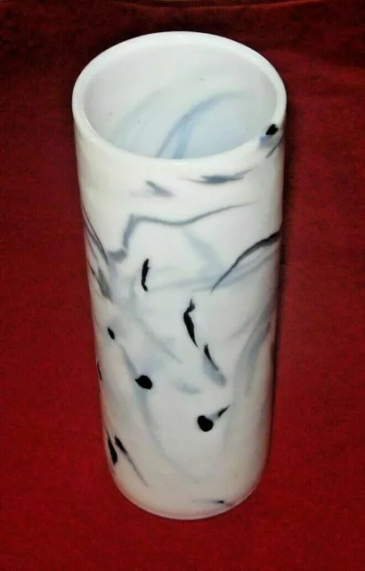 Glas-Vase , Opalglas , Unikat 3