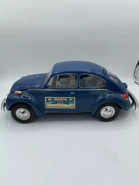 VW Volkswagen 1973 Vintage Beetle Bug Blue Car Jim Beam Whiskey Decanter EMPTY VW Volkswagen 1973 Vintage Beetle Bug Blue Car Jim Beam Whiskey Decanter EMPTY