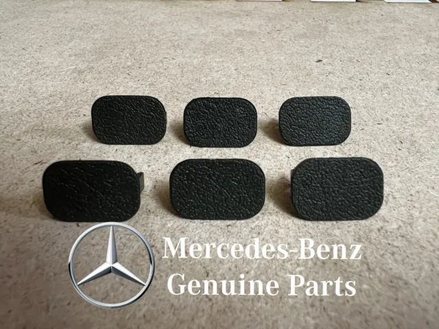 1239880035 Mercedes W123 Set Of 6 Under Dash black Kick Panel Cap Cover NOS