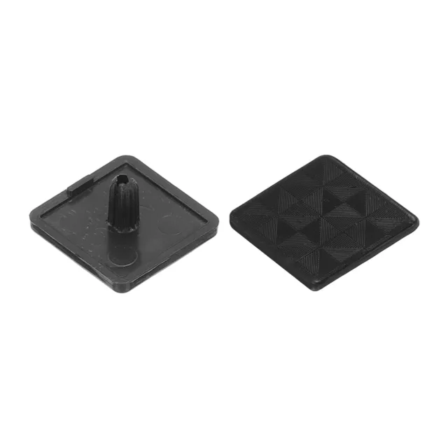 20Pcs Standard Plastic Square Aluminum Extrusion End Cap Black 25x25mm