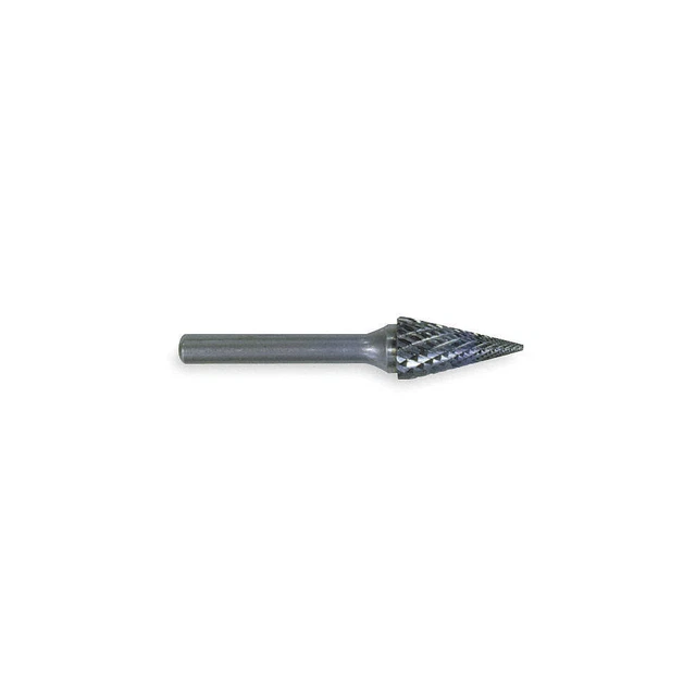 WIDIA METAL REMOVAL M41417 Carbide Bur,Pointed Tree,1/8",Double Cut