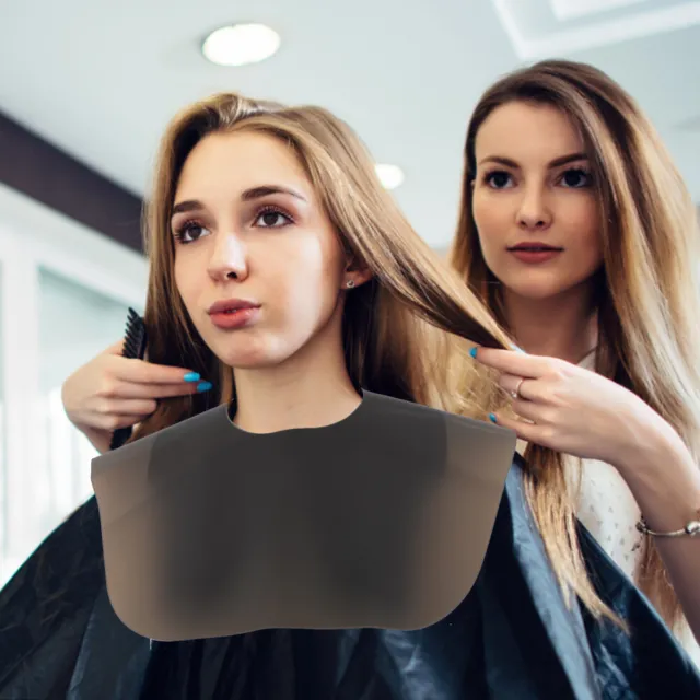Barbería Accesorios Waterproof Salon Hair Dye Neck Collar Haircut Wrap  Hairdressing Shawl Silicone Hair Cutting Cape