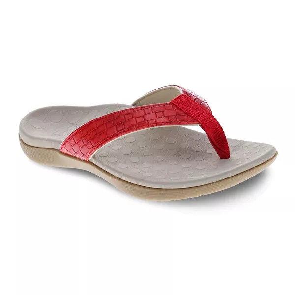 Scholl Orthaheel Orthotic Sonoma Supportive Thong (Red Brick )Women Sizes