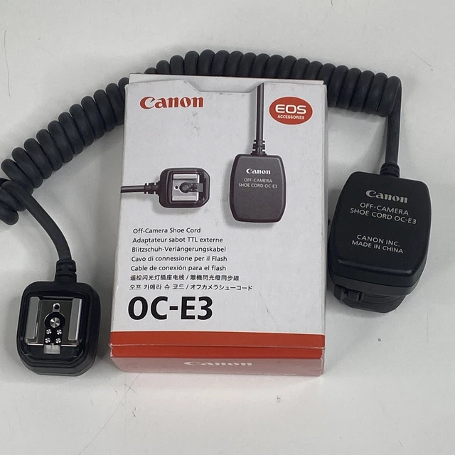 Canon Off-Camera Shoe Cord OC-E3 -Authentic