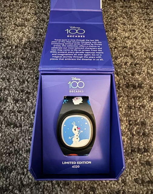 Disney 100 Decades Frozen Magic Band Plus UNPAIRED New Olaf Elsa Anna Limited