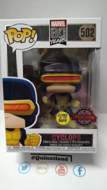 Funko Pop! MARVEL  N° 502 brille dans le noir Cyclops  SPECIAL Edition (FU34)