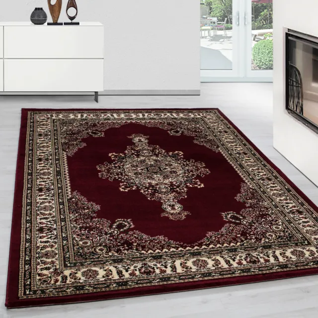 Orientalischer Teppich Kurzflor Orientteppich, Ornament Stil, Wohnzimmerteppich