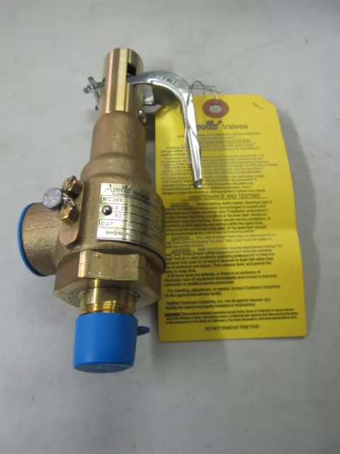 Apollo/Steris Pressure Relief Valve 1/2" X 3/4"npt, Brass 19-EDCL-50S New in Box