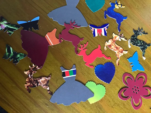 Large bundle 150+ Variety card toppers making scrapbooking Birthday Heart Flower