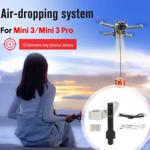 For DJI Mini3/3Pro Thrower UAV 12km Long-distance Gift Airdrop Accessories ne🔥
