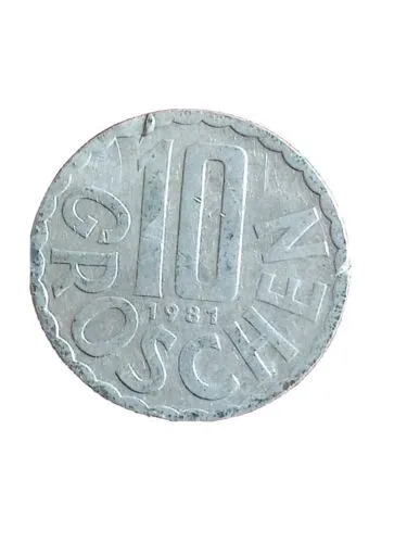 AUSTRIA 1981 10 GROSCHEN Osterreich from Kayihan coins