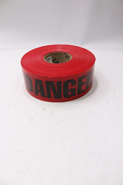 Danger Sign Tape Red 3" x 1000 Ft.
